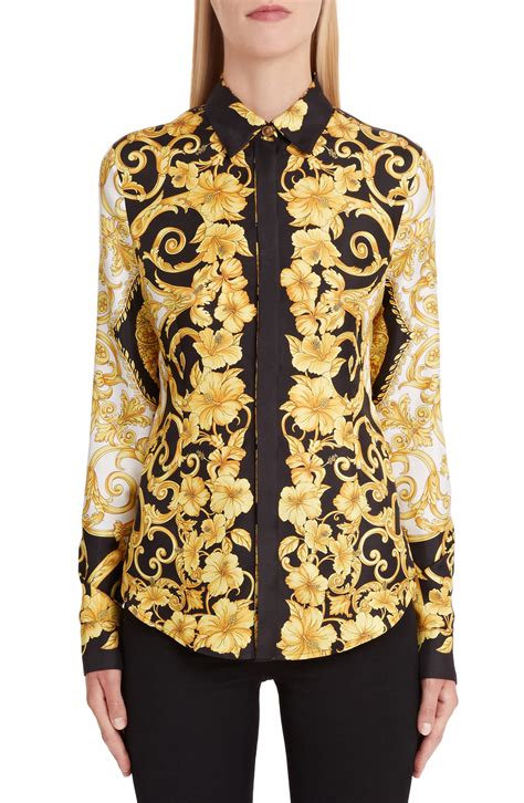 versace look alike silk shirts|versace silk shirt women's.